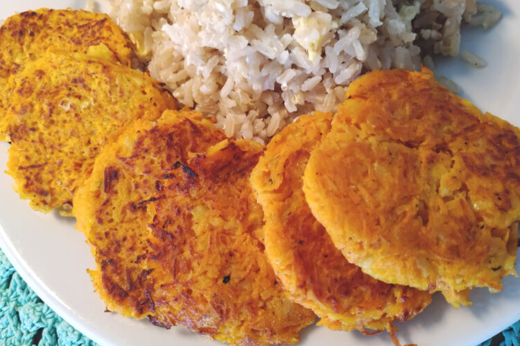 Vegetarian carrot burgers