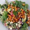 Feta & roasted chickpea salad