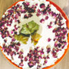 Manhattan cheesecake on a nut base